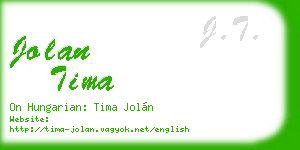 jolan tima business card